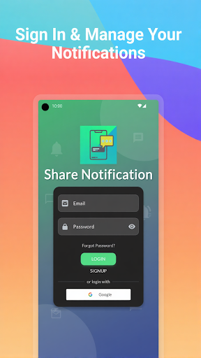 Share Notification ekran görüntüsü