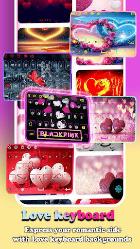 Black Pink Keyboard-Fonts Art ekran görüntüsü