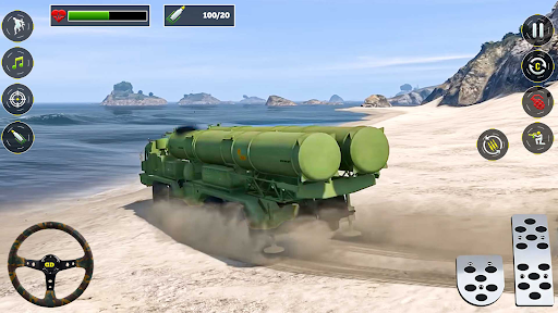 Army Truck Driving Truck 3D ekran görüntüsü