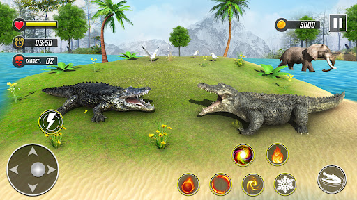 Crocodile Games 3D Animal Sim ekran görüntüsü