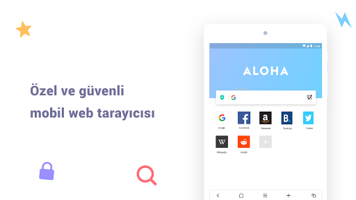 Aloha Browser Lite - Özel VPN ekran görüntüsü