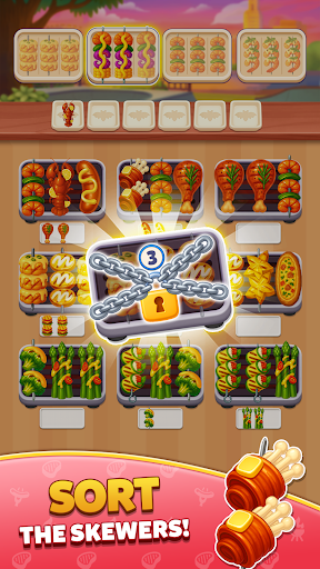 Skewer Sort: Grill Jam Game ekran görüntüsü