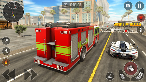 Fire Truck Firefighter Games ekran görüntüsü