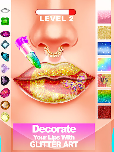 Lip Art : Lipstick Salon Games ekran görüntüsü