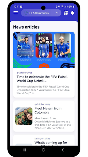 FIFA Volunteer Community ekran görüntüsü