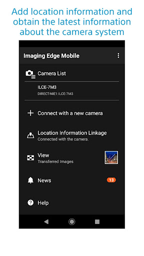 Sony | Imaging Edge Mobile ekran görüntüsü