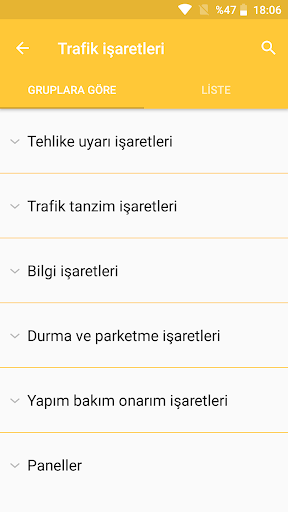 Trafik İşaretleri (Levhaları)  ekran görüntüsü