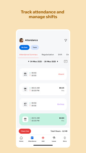 Zoho People - HR Management ekran görüntüsü