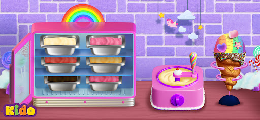Ice Cream Making Game For Kids ekran görüntüsü