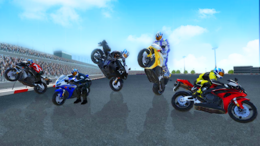Motor oyunları yarışı 3d Bike ekran görüntüsü