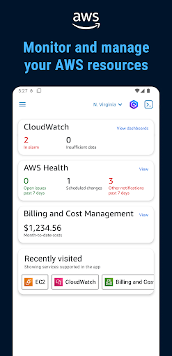 AWS Console ekran görüntüsü