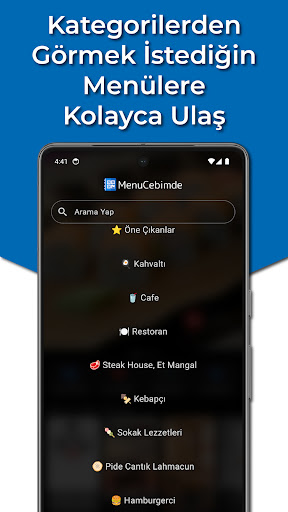 MenuCebimde ekran görüntüsü