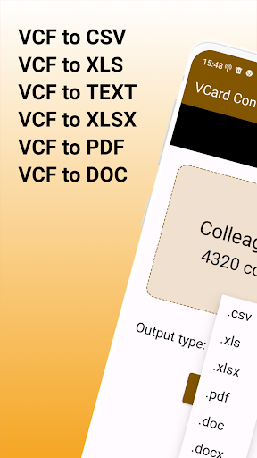 Vcard Converter - Convert VCF ekran görüntüsü