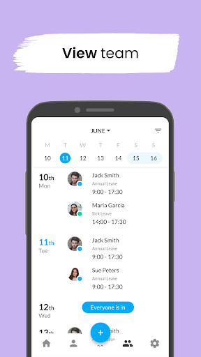 Leave Dates - Staff Planner ekran görüntüsü