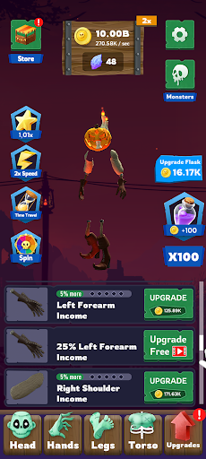 Halloween Monsters Idle ekran görüntüsü