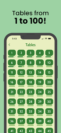 Maths Tables 1 - 100 with Test ekran görüntüsü