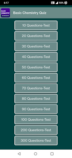 Basic Chemistry Quiz ekran görüntüsü
