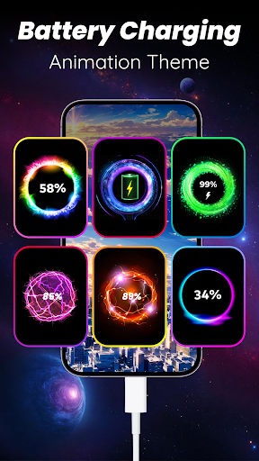 Battery Charging Animations 4K ekran görüntüsü