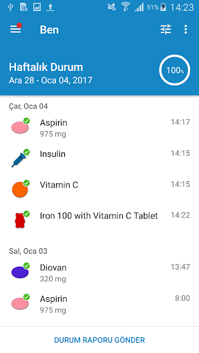 Ilaç Hatırlatma ekran görüntüsü