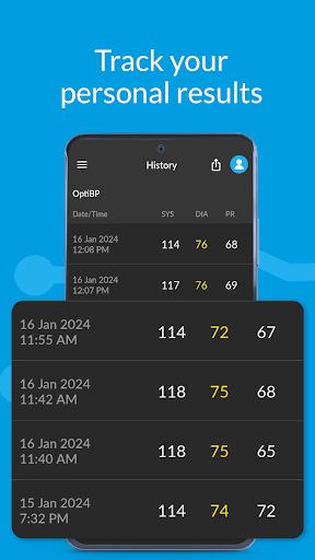 OptiBP Heart Rate & BP Tracker ekran görüntüsü