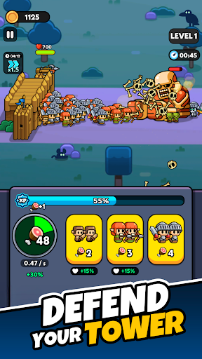 Tiny Warriors Rush: Idle TD ekran görüntüsü
