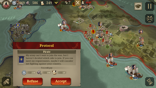 Great Conqueror: Rome War Game ekran görüntüsü