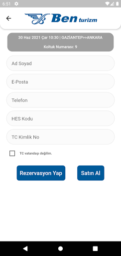Ben Turizm ekran görüntüsü