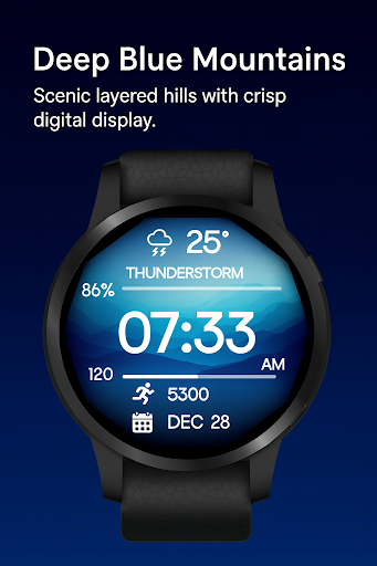 Mountain & Sea WatchFace ekran görüntüsü