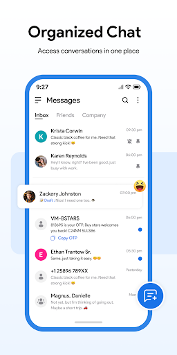 Mesajlar SMS ekran görüntüsü