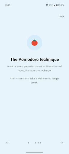 Nuyo Pomodoro Timer ekran görüntüsü