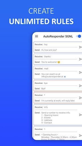 AutoResponder for Signal ekran görüntüsü