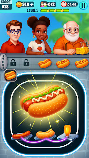 Food Merge - Idle Clicker Game ekran görüntüsü