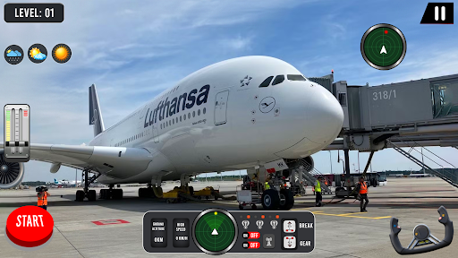 pilot simülatör uçuş oyun 3d ekran görüntüsü