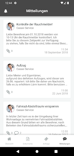 Trust Immobilien Kundenportal ekran görüntüsü
