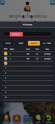Pyramid Solitaire IO ekran görüntüsü