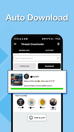 Video downloader for Thread ekran görüntüsü