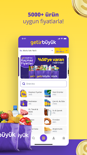 getir: market, yemek ve dahası ekran görüntüsü
