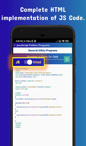 JavaScript Pattern Programs(P) ekran görüntüsü
