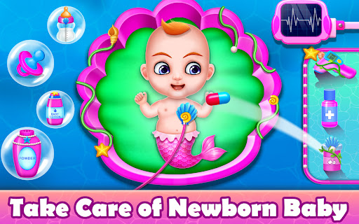 Mermaid Game: Newborn,Pregnant ekran görüntüsü