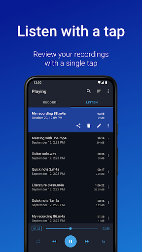 Easy Voice Recorder ekran görüntüsü