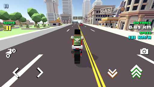 Blocky Moto Racing: motosiklet ekran görüntüsü