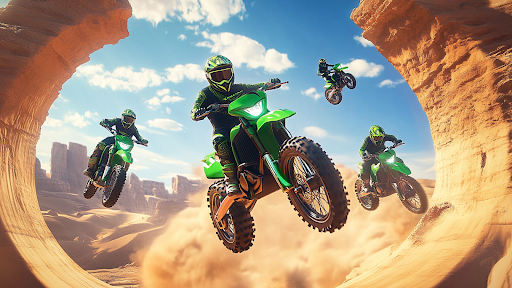 Stunt Motorcycle Racing Game ekran görüntüsü