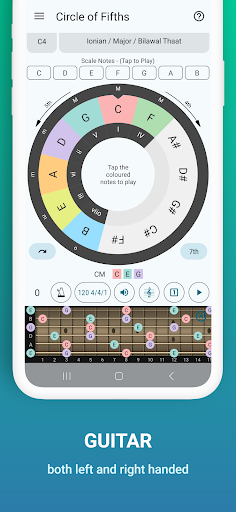 Circle of Fifths of 100+Scales ekran görüntüsü