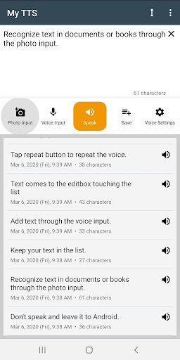 My TTS: Text-to-Speech ekran görüntüsü