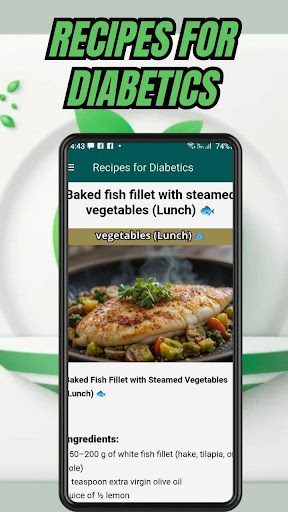 Recipes for Diabetics ekran görüntüsü