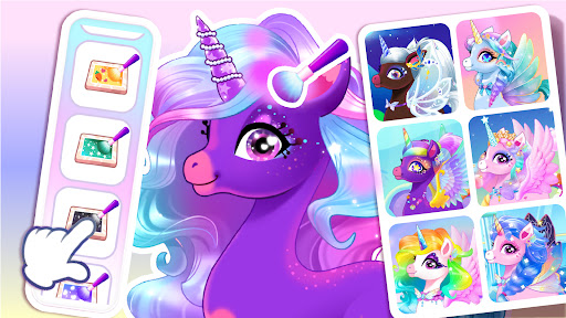 Unicorn Dress up Game for Kids ekran görüntüsü