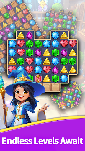 School of Magic : Jewel Match3 ekran görüntüsü
