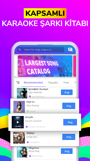 Smule: Karaoke & Şarkı Kaydet ekran görüntüsü
