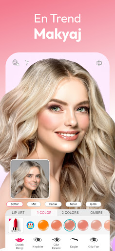 YouCam Makeup -Yüz Düzenleyici ekran görüntüsü