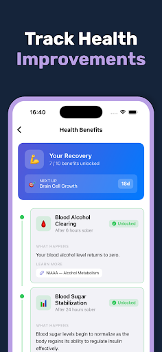 Sober Tracker: Quit Alcohol ekran görüntüsü